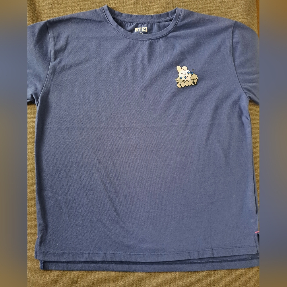 BT21  T-Shirt Cooky Size L BLUE